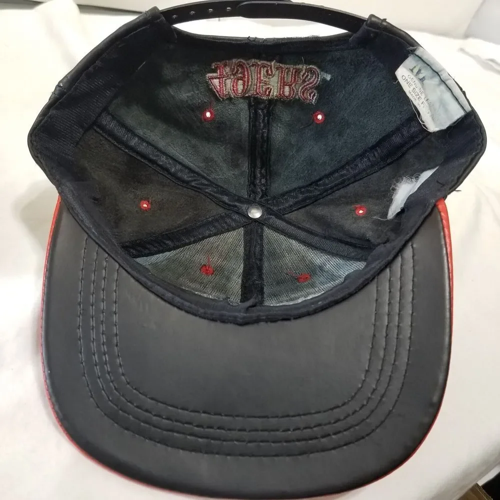 Vintage San Fransisco‎ 49ers Hat Snapback leather type NFL logo cap